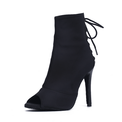 Louane noir - Talons stilettos - Personnalisable Joheela - Heels dance shoes - Chaussure de danse talon