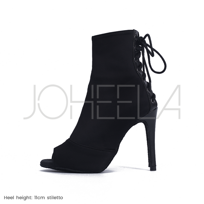 Louane noir - Talons stilettos - Personnalisable Joheela - Heels dance shoes - Chaussure de danse talon