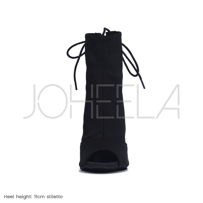 Louane noir - Talons stilettos - Personnalisable Joheela - Heels dance shoes - Chaussure de danse talon