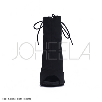 Louane noir - Talons stilettos - Personnalisable Joheela - Heels dance shoes - Chaussure de danse talon