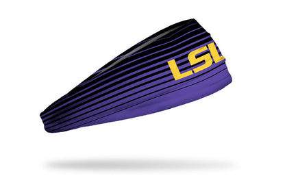 Louisiana State University: Gradient Stripe Big Bang Lite Headband - View 2