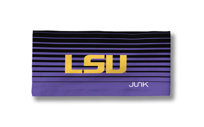 Louisiana State University: Gradient Stripe Big Bang Lite Headband - View 3