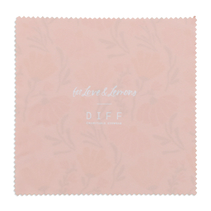 for love & lemons x diff eyewear cleaning cloth