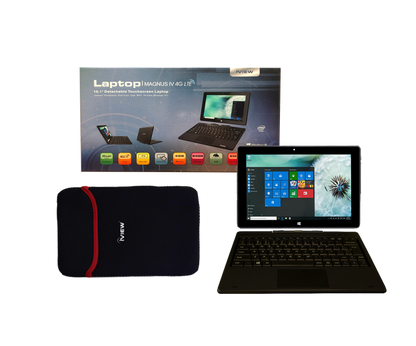 Magnus IV 4G LTE 10.1" 2-in-1 Laptop, 1280 x 800 IPS High Resolution, Intel Dual Core 4GB/64GB Windows 10 Pro with Docking Keyboard