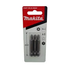 Makita #3 Phillips Bit Insert 3pack.For use with corded and cordless drills and impact drivers.- B-25834 ebuystt