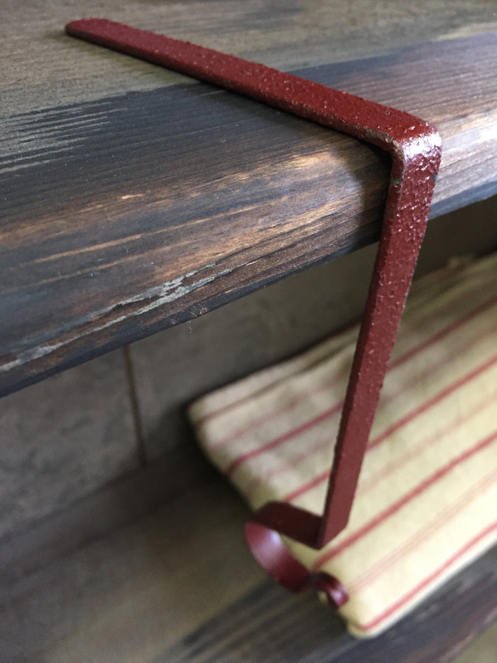 Mantel Stocking Holder - Red