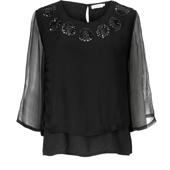 Masai Black Brynhild Top Front | Dotique