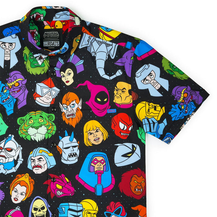 RSVLTS XS He-Man and the Masters of the Universe Short Sleeve Shirt Masters of the Universe™ "Faces of the Fight" – KUNUFLEX Short Sleeve Shirt Masters of the Universe™ "Faces of the Fight" – KUNUFLEX Short Sleeve Shirt