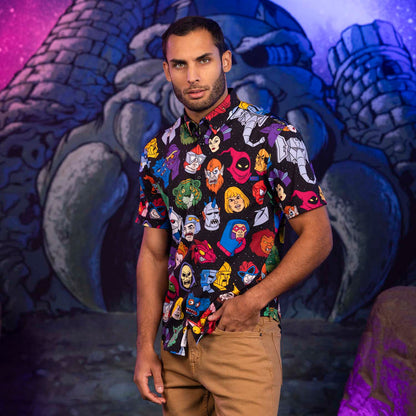 RSVLTS He-Man and the Masters of the Universe Short Sleeve Shirt Masters of the Universe™ "Faces of the Fight" – KUNUFLEX Short Sleeve Shirt Masters of the Universe™ "Faces of the Fight" – KUNUFLEX Short Sleeve Shirt