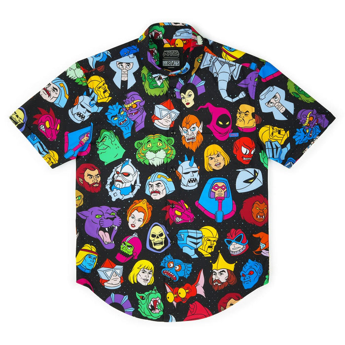 RSVLTS He-Man and the Masters of the Universe Short Sleeve Shirt Masters of the Universe™ "Faces of the Fight" – KUNUFLEX Short Sleeve Shirt Masters of the Universe™ "Faces of the Fight" – KUNUFLEX Short Sleeve Shirt