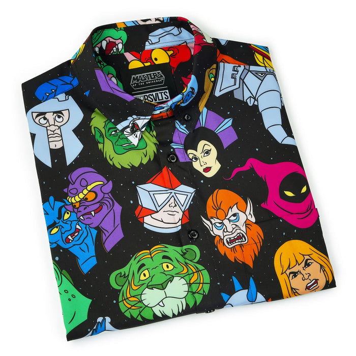 RSVLTS He-Man and the Masters of the Universe Short Sleeve Shirt Masters of the Universe™ "Faces of the Fight" – KUNUFLEX Short Sleeve Shirt Masters of the Universe™ "Faces of the Fight" – KUNUFLEX Short Sleeve Shirt