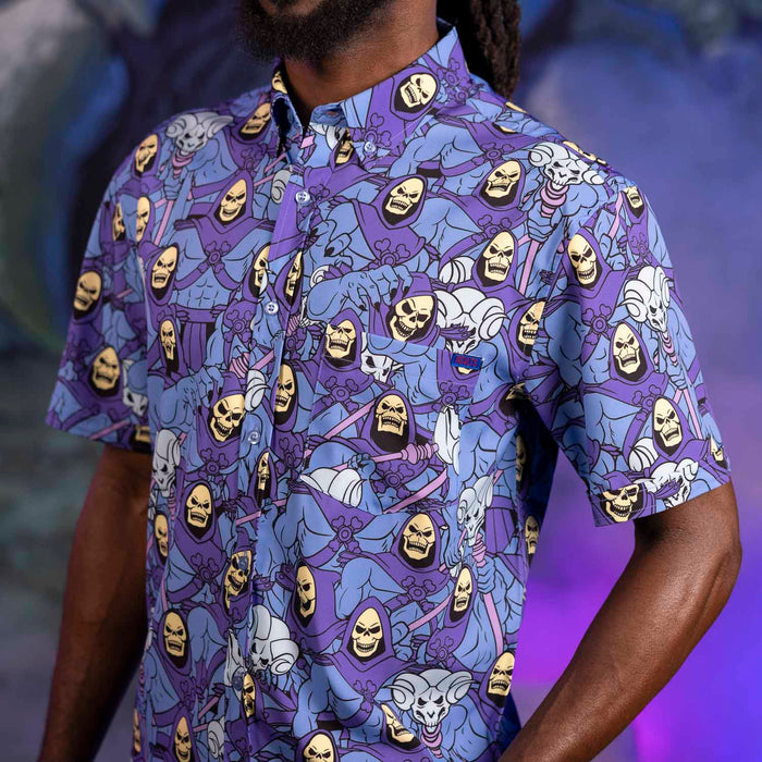 RSVLTS He-Man and the Masters of the Universe Short Sleeve Shirt Masters of the Universe™ "Nyahahaha!" – KUNUFLEX Short Sleeve Shirt Masters of the Universe™ "Nyahahaha!" – KUNUFLEX Short Sleeve Shirt
