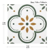 Matte Surface Floor Tile  - 12" x 12" DIY for Bathrooms, Kitchens, Oil-Proof, Waterproof- Price Per Unit FT-1002 ebuystt
