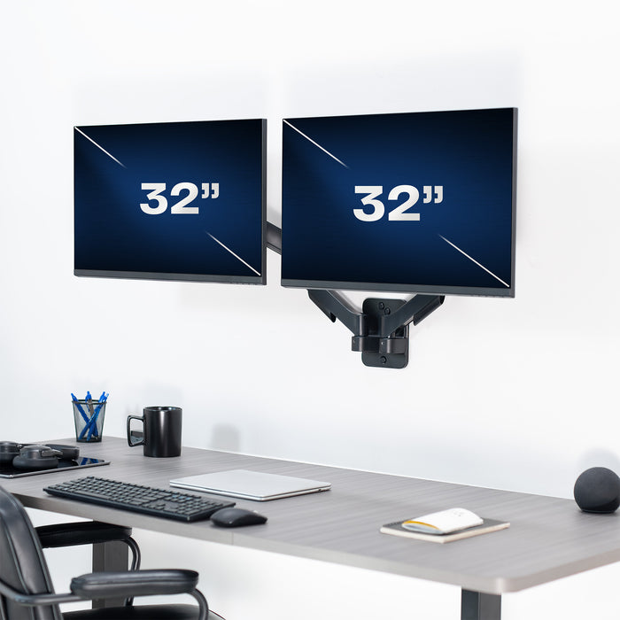 Dual mechanical wall mount.