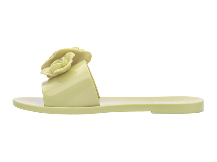 Melissa Babe Petals Green Flat Slipon Women Slides