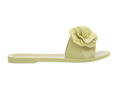 Melissa Babe Petals Green Flat Slipon Women Slides