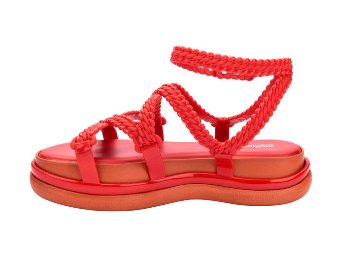 Melissa Bazios AD Red Strappy Platform Heels for Women - Bold and Stylish Design, Perfect for Parties, Weddings, and Special Occasions