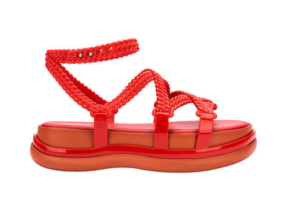 Melissa Bazios AD Red Strappy Platform Heels for Women - Bold and Stylish Design, Perfect for Parties, Weddings, and Special Occasions