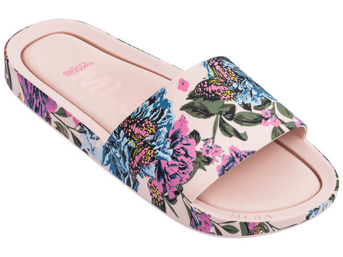 Melissa Beach Flat Pink Slide for Women