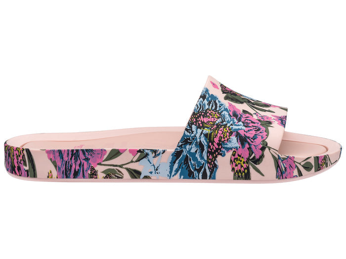 Melissa Beach Flat Pink Slide for Women