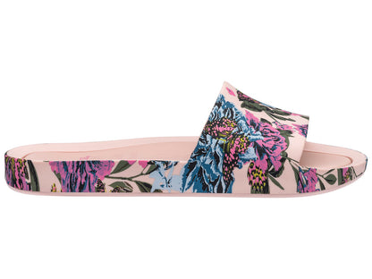 Melissa Beach Flat Pink Slide for Women