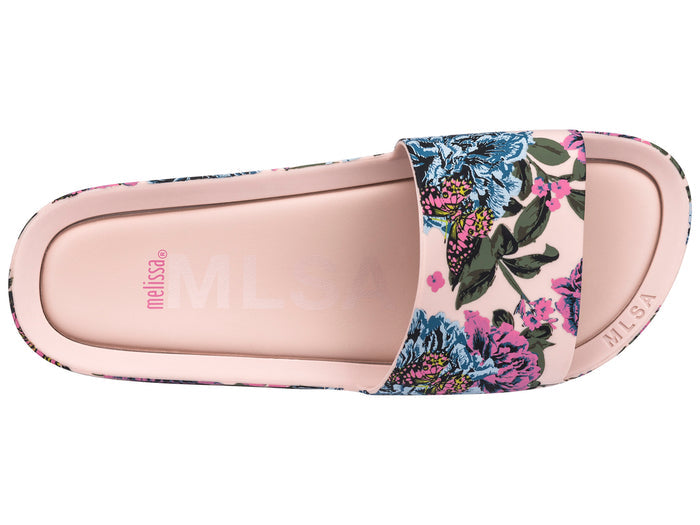 Melissa Beach Flat Pink Slide for Women