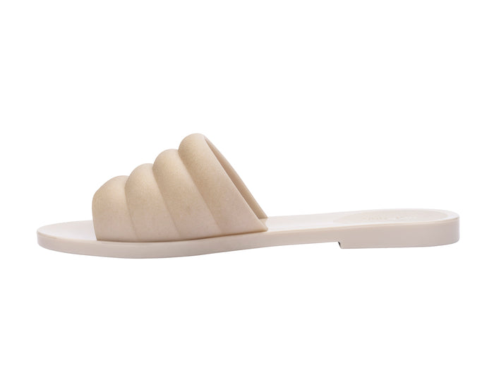 Melissa Bless Slide AD Beige slides for women with stylish jelly design and comfortable flat sole