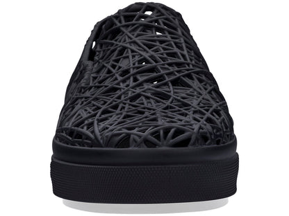 Melissa Campana casual slip-on unisex black sneaker with comfortable fit and stylish design
