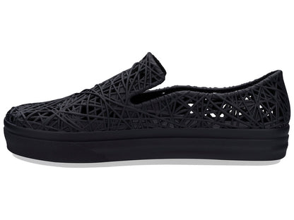 Melissa Campana casual slip-on unisex black sneaker with comfortable fit and stylish design