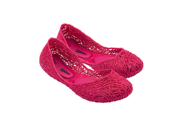 Melissa Campana Flow Pink Flat Women Ballerinas â€“ Stylish, lightweight, and comfortable woven design ballet flats for women, perfect for casual and everyday wear.