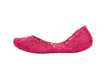 Melissa Campana Flow Pink Flat Women Ballerinas â€“ Stylish, lightweight, and comfortable woven design ballet flats for women, perfect for casual and everyday wear.