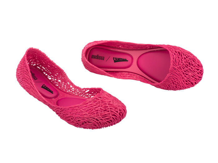 Melissa Campana Flow Pink Flat Women Ballerinas â€“ Stylish, lightweight, and comfortable woven design ballet flats for women, perfect for casual and everyday wear.