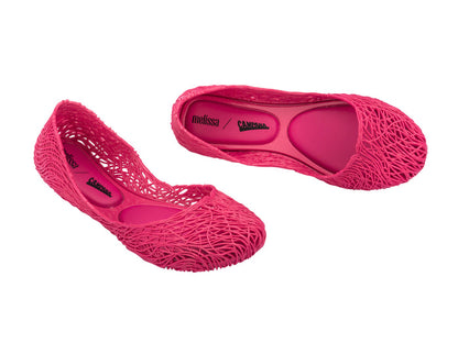 Melissa Campana Flow Pink Flat Women Ballerinas â€“ Stylish, lightweight, and comfortable woven design ballet flats for women, perfect for casual and everyday wear.
