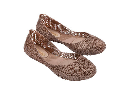 melissa metalic rose shoes