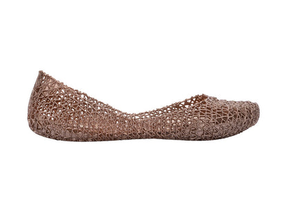 Melissa Campana Papel AD MetallIc Rose Ballerinas