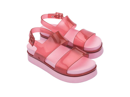 Melissa Cosmic Strappy Red Pink Platform Sandal for Women – Trendy and comfortable strappy sandals with a platform sole, perfect for casual and stylish looks.