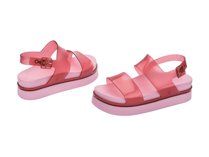 Melissa Cosmic Strappy Red Pink Platform Sandal for Women – Trendy and comfortable strappy sandals with a platform sole, perfect for casual and stylish looks.