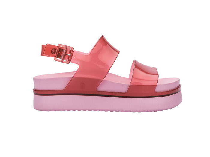 Melissa Cosmic Strappy Red Pink Platform Sandal for Women – Trendy and comfortable strappy sandals with a platform sole, perfect for casual and stylish looks.