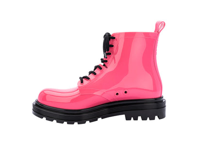 Melissa Coturno Viktor & Rolf High Ankle Lace-Up Pink Boots for Women â€“ Stylish and durable high-ankle boots with a trendy lace-up design, perfect for fashion-forward looks and all-day comfort.