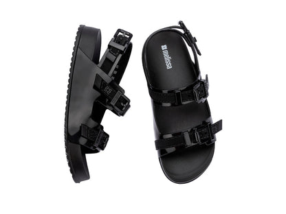 Melissa Cozy Buckle Strap Black Women Sandal