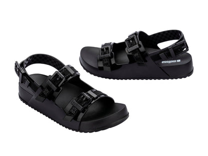 Melissa Cozy Buckle Strap Black Women Sandal