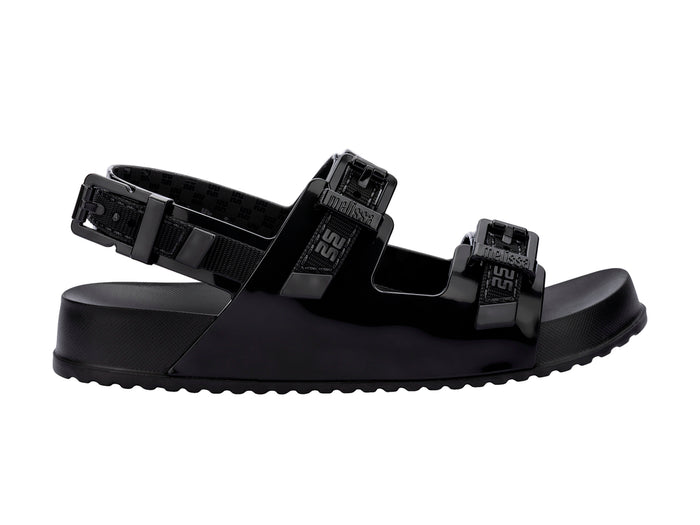 Melissa Cozy Buckle Strap Black Women Sandal