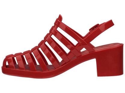 Melissa Disco High Heels Buckle Red Sandal For Women