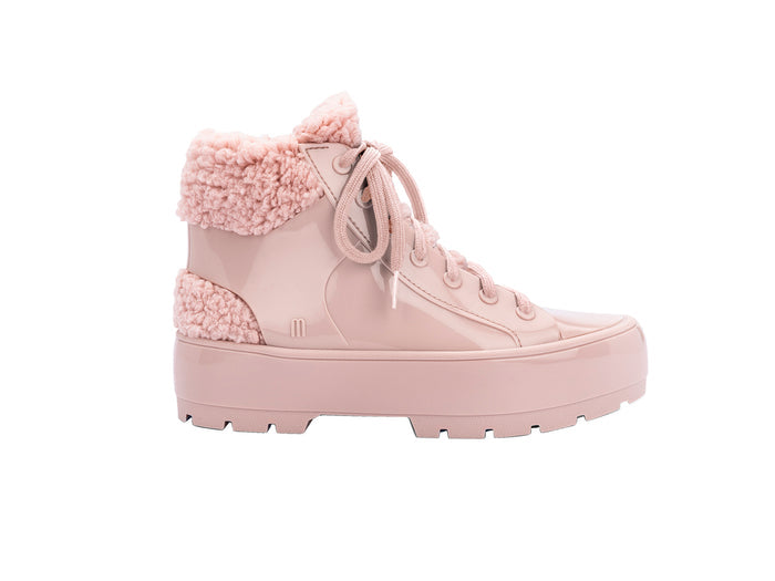Melissa Fluffy Platform Heeled Pink Sneaker for Women – Trendy and comfortable sneakers with a stylish platform heel, perfect for casual and street-style looks.