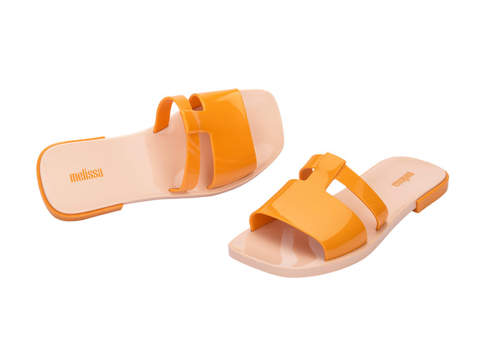 Melissa Ivy AD Orange Flat Slide For Women