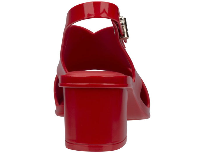 Melissa Jamie Jason Wu Slingback Red Block Heel Sandal for Women – Elegant, stylish, and comfortable designer heels perfect for parties, weddings, and special occasions.