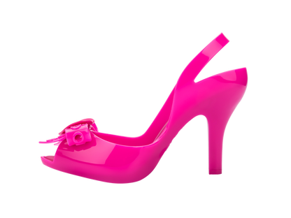 Melissa Lady Dragon Hot Pink Stiletto Heels Sandals for Women - Elegant Partywear Peep-Toe Shoes peep toe heels