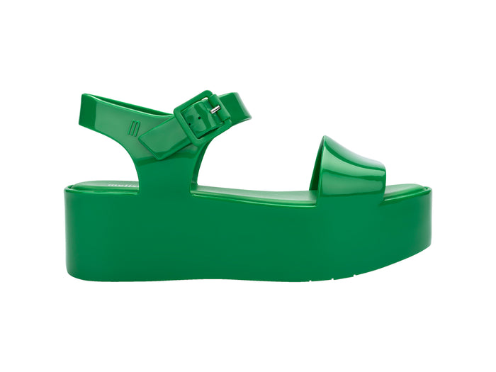 Melissa Mar AD Platform Heels Green Sandals For Women