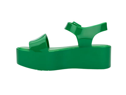 Melissa Mar AD Platform Heels Green Sandals For Women