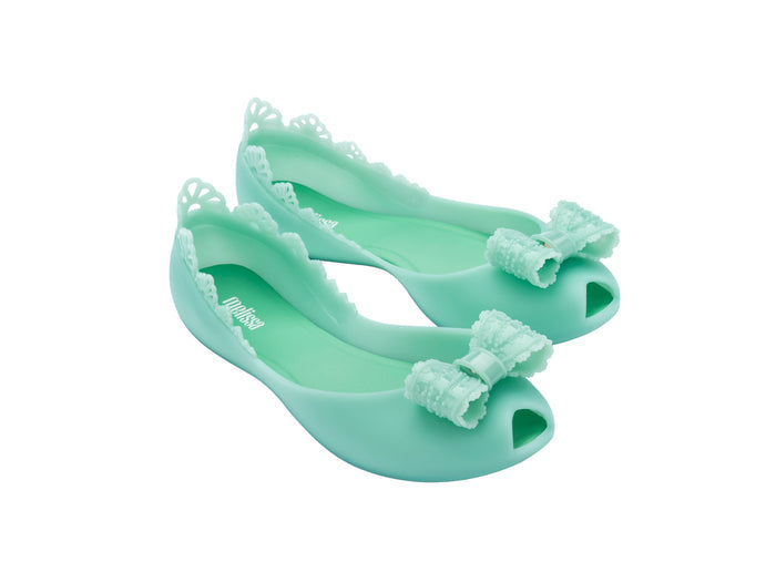 Melissa Queen Green Women Ballerina with Bow Detailed